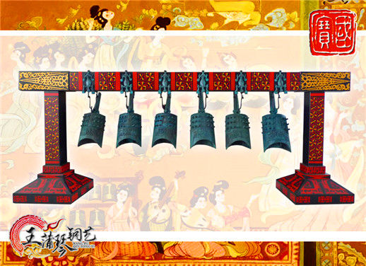 6件套仿古編鐘，小型特色樂(lè)器，民樂(lè)混音配套